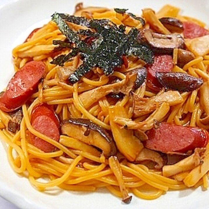 うまい！　キノコの和風パスタ